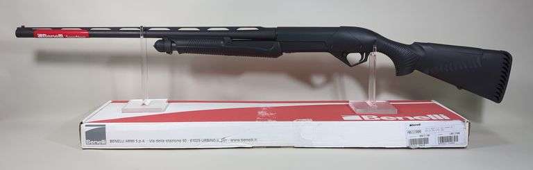 Benelli/ Benelli USA SuperNova 12 ga Pump Action Shotgun SN# Z698439R, For 2 3/4", 3", And 3 1/2" Shells, Fiber Optic Bead, 28" Bbl, Extra Chokes, Paperwork, In Original Box image