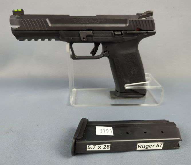 Ruger 57 5.7x28 Cal Pistol SN# 643-37308, 2 Total Mags, Fiber Optic Front Sight image
