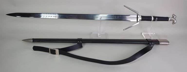 Fantasy Sword With 35" Blade, In Scabbard With Sling image