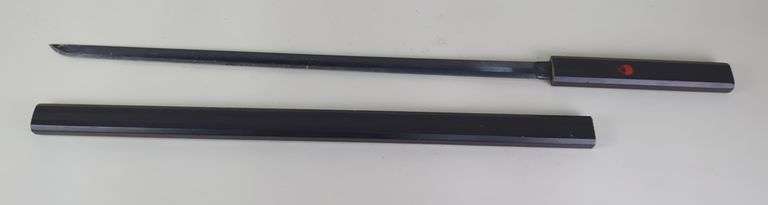 Chokuto Sword, 28.5" Blade, In Wood Scabbard image
