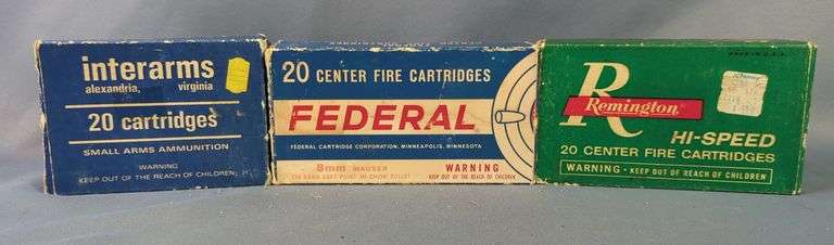 Federal, Remington, And Interarms 8mm Mauser Ammo, Approx 60 Rds, Local Pickup Only image