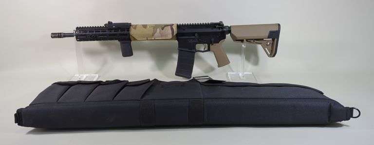 Aero Precision M4E1 5.56 Nato Rifle SN# M4-0253135, Streamlight ProTac Flashlight, Vertical Foregrip, Adjustable Stock, In Soft Case image