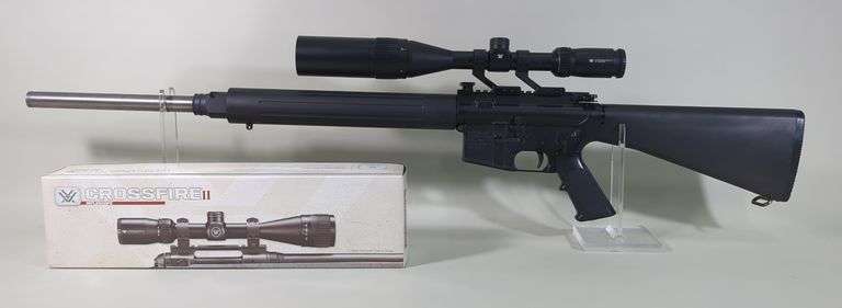 DPMS A-15 .223 Cal Rifle SN# 15513, Heavy 24" Barrel, Vortex Crossfire II 6-18x44 Scope With Box, No Mag image