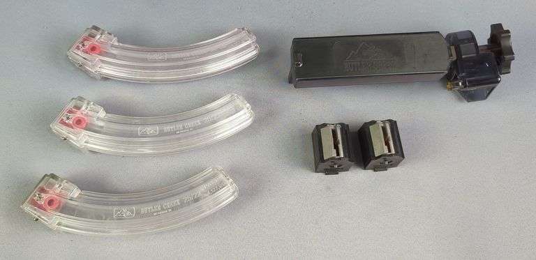 Ruger .22 LR 10 Round Mags, Qty 2, Butler Creek .22 -25 Round Mags, Qty 3, And Butler Creek Hot Lips Loader image