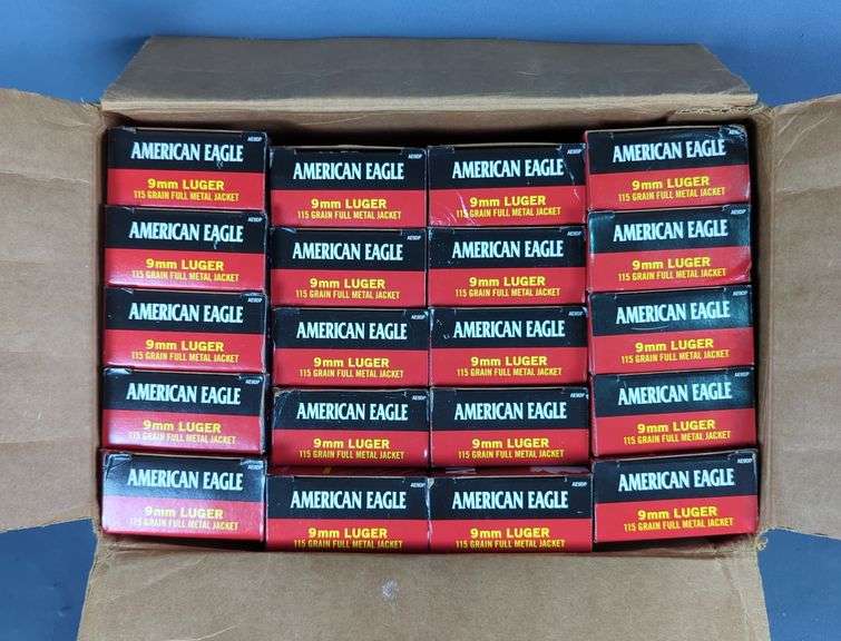 American Eagle 9mm Luger Ammunition - 20 Boxes, Local Pickup Only image