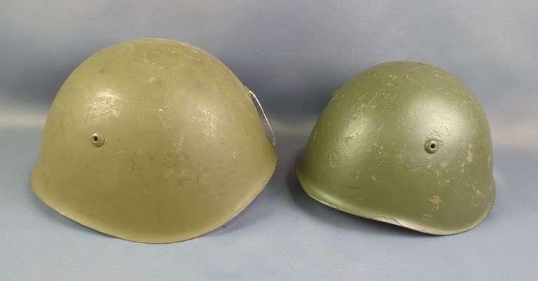 World War II Italian Military Helmets, Qty 2 image