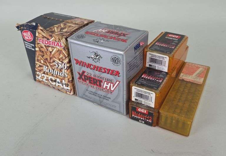 Winchester, Federal, And CCI .22 LR Ammo, Approx 1050 Rds, Local Pickup Only image
