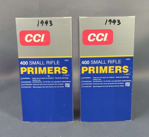 CCI Small Rifle Primers No. 400, Approx Qty 2000, Local Pickup Only image