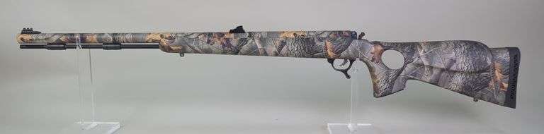 Thompson Center Arms Omega .50 Cal  Black Powder Rifle SN# 54412, Fiber Optic Sights, Realtree Hardwoods Wrap, image