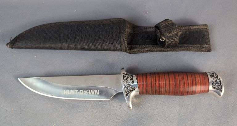 Hunt-Down Knife With 5.25" Blade, In Nylon Sheath image