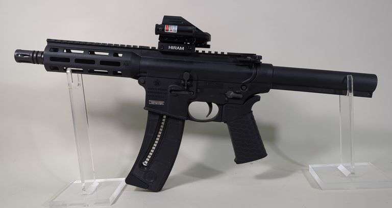 Smith & Wesson M&P 15-22P .22 LR Pistol SN# WAL3994, Hiram Red & Green Dot Sight With Laser image