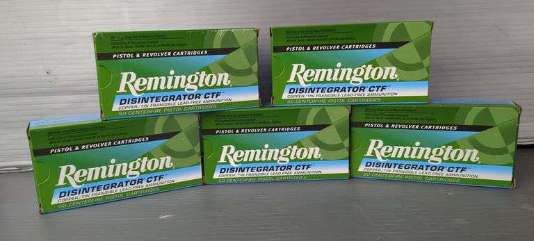 Remington Disintegrator CTF 357 Sig Pistol Cartridges, Approx 250 Rds, Local Pick Up Only image