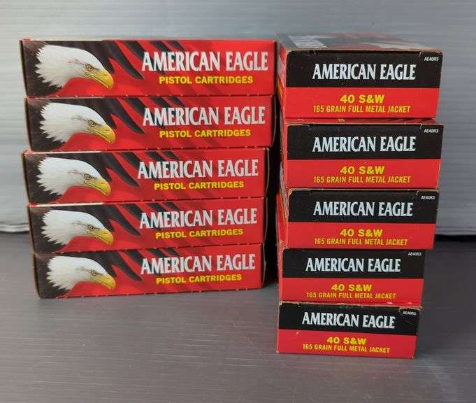 American Eagle 40 S&W Pistol Cartridges, Approx 500 Rds, Local Pickup Only image