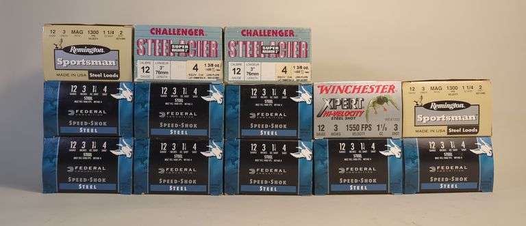 Winchester, Federal, Remington, And Challenger 12 ga, 3" Ammo, Approx 325 Rds, Local Pick Up Only image