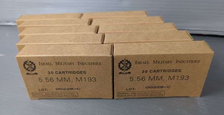 IMI 5.56mm, M193 Cartridges, Approx 300 Rds, Local Pickup Only image