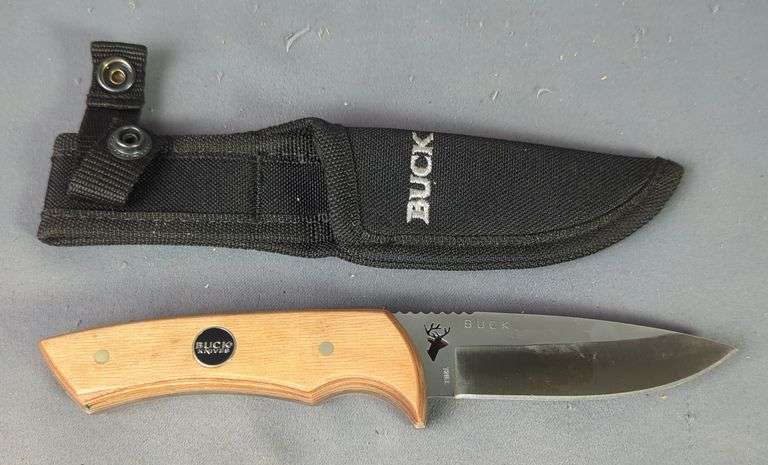 Buck White Tail Deer Fixed Blade Knife Model 7281, 3-1/4" Blade, In Nylon Sheath image