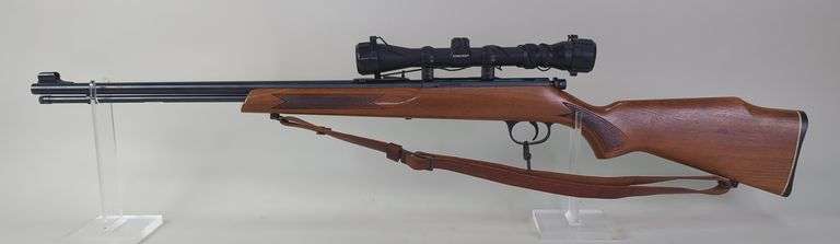 Marlin 783 .22 WMR Bolt Action Rifle SN# 18707739, Simmons 3-9x32 Scope, Leather Sling image