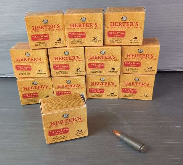 Herter's 7.62x39mm Ammo, Approx 240 Rds, Local Pickup Only image