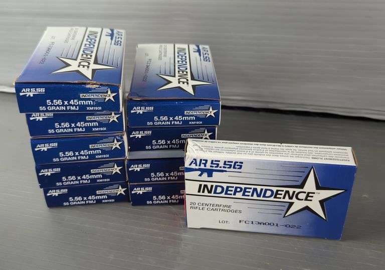 Independence AR 5.56 Rifle Ammunition, Approx 200 Rds, Local Pickup Only image