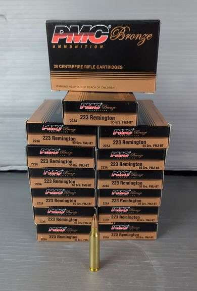 PMC Bronze .223 Remington Ammo, Approx 280 Rds, Local Pickup Only image
