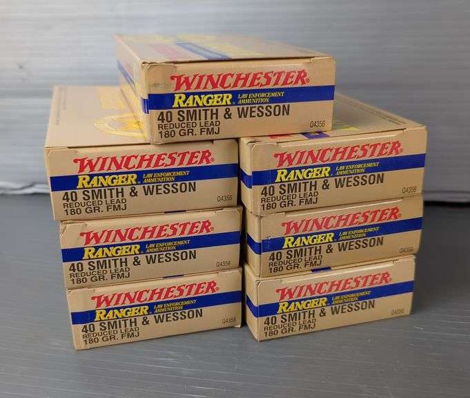 Winchester Ranger 40 S&W Reduced Lead Ammo, Approx 350 Rds, Local Pick Up Only image