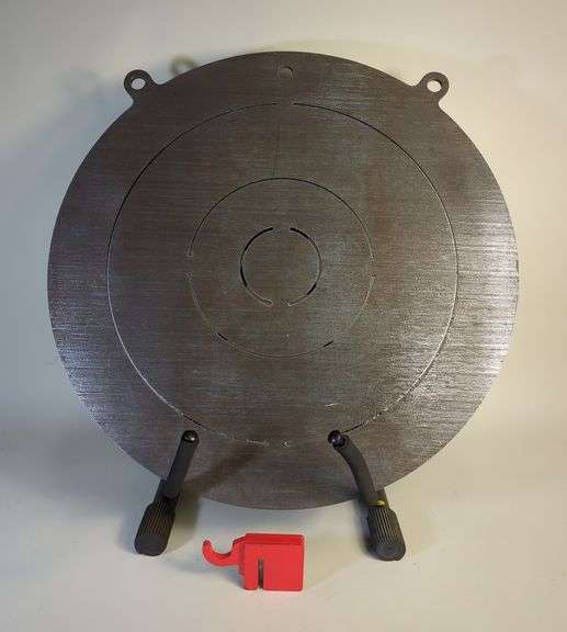 Metal Target Gong With Hanging Hook, 23.5" x 23.5", Stand Not Included image