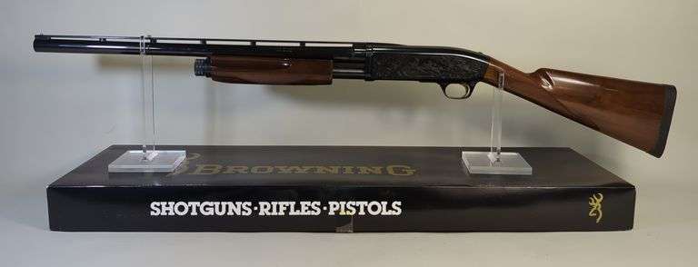 Japan Browning Upland Field Model 12 ga Pump Action Shotgun SN# 30385NXB52, For 2 3/4" And 3" Shells, 22" Bbl, With Box, image