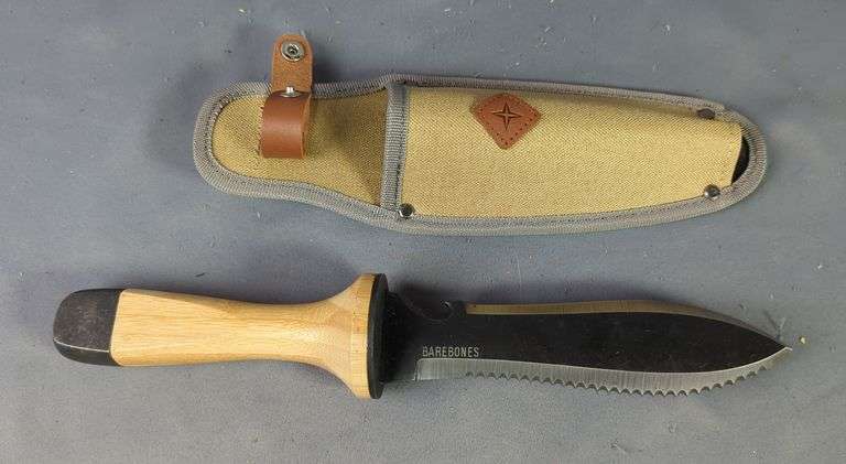 Barebones Hori Hori Knife With 7.25" Blade In Fabric Sheath image