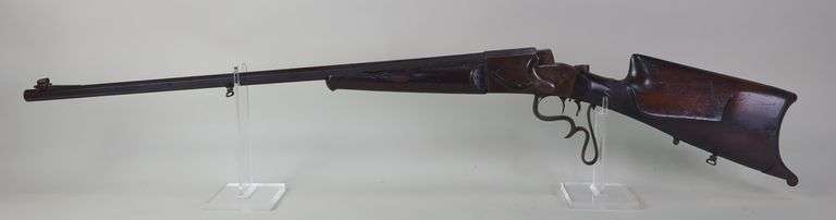 C.G. Haenel Original Aydt. Schuetzen  Rifle SN# 10497, Believed To Be 8.15x46R Cal, Falling Block, Marked Joao Matuscheck Porto Alegre On Barrel image