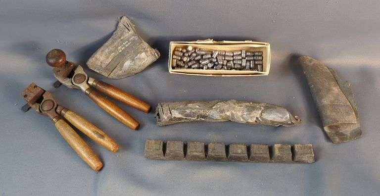 Ideal Bullet Molds, Qty 2, .38 Spl Cast Lead Bullets, And Scrap Lead image