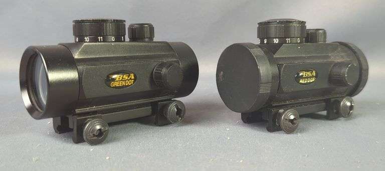 BSA Model GD30 Green Dot Sight, And BSA Model RD30 Red Dot Sight image