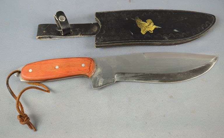 Chipaway Fixed Blade Knife, 9.5" Blade, In Leather Sheath image