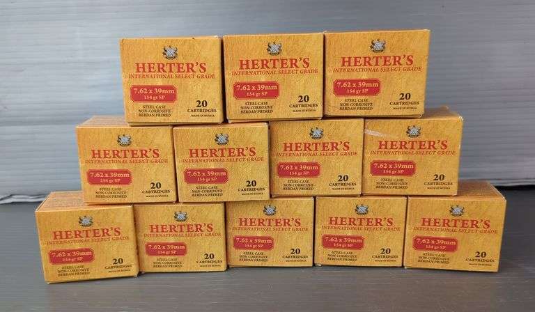 Herter's 7.62x39mm Ammo, Approx 240 Rds, Local Pickup Only image