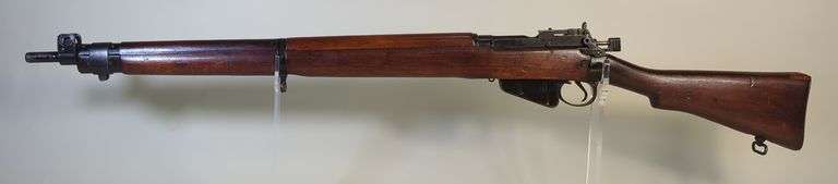 Lee Enfield No. 4 MK 1 Long Branch .303 British Bolt Action Rifle SN# 82L0216, Mfg 1944 image
