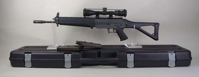 Sig Sauer Sig551A1 5.56 Nato  Rifle SN# 43A002746, Folding Stock, Nikon P-223 3-9x40 Scope, 2 Total Mags, In Hard Case image