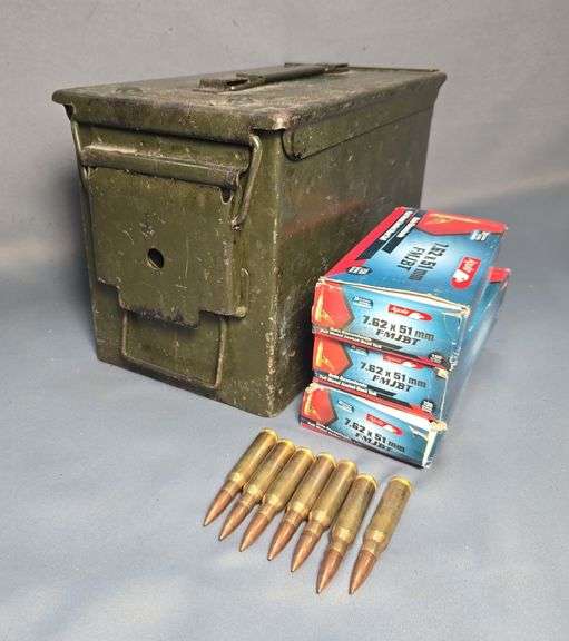 Aguila 7.62x51mm Ammo, Approx 60 Rds, In Metal Ammo Can, Local Pickup Only image