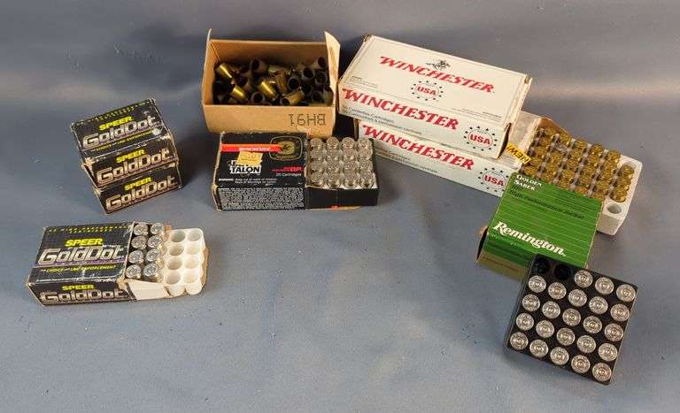 Winchester Black Talon And Speer GoldDot .45 Auto Ammo, Approx 72 Rds, And Winchester And Remington .45 Auto Empty Brass, Approx 150 Rds, Local Pickup Only image