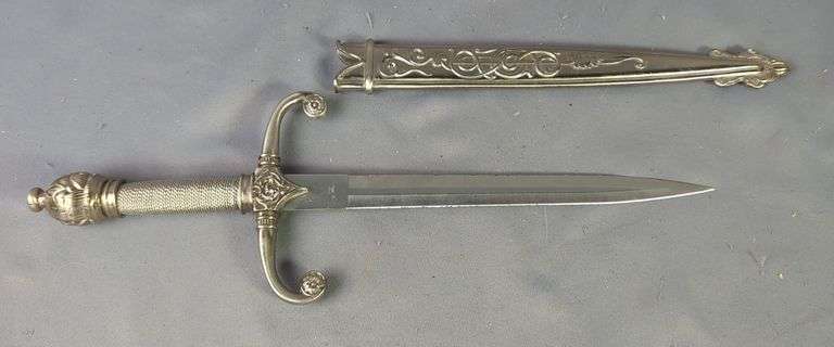 Dagger With 9.75" Blade In Metal Scabbard image