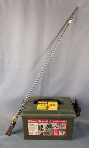 Winchester Super X .22 LR Ammo, Approx 200 Rds, In MTM Case-Gard Sportsman's Dry Box, 9" X 14" X 8", And Stainless Steel Rifle Cleaning Rods, Qty 2, Local Pickup Only image