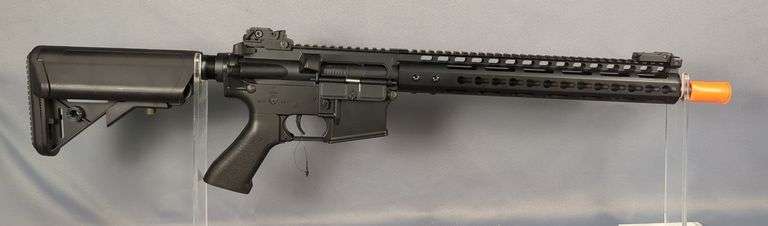 Lancer Tactical  6mm BB  Air Soft Rifle SN# 2525026621003667, Flip Up Sights, Adjustable Stock, Paperwork, image