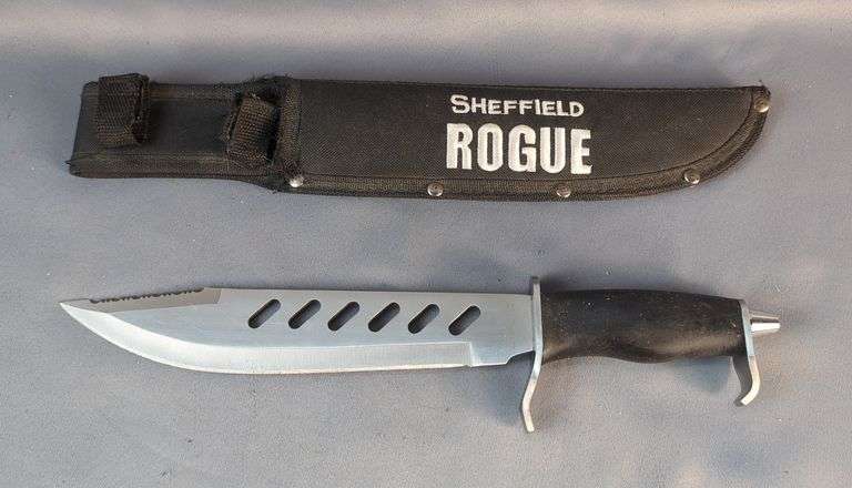 Sheffield Rogue Tactical Knife With 9.75" Blade, In Nylon Sheath image