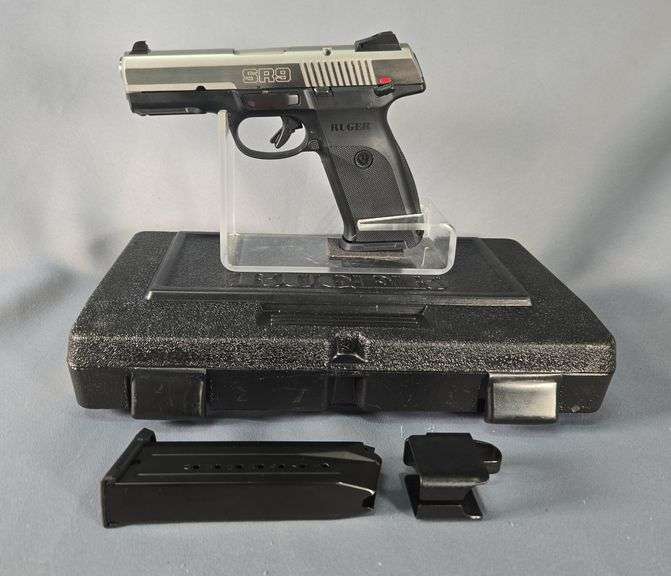 Ruger SR9 9mm x 19 Pistol SN# 331-31097, 2 Total Mags, Speed Loader, Paperwork, In Hard Case image