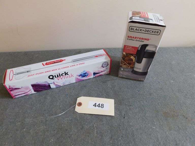 Black & Decker coffee grinder, quick whisk