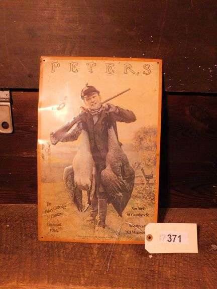 The Peter's Cartridge Co. Metal Sign