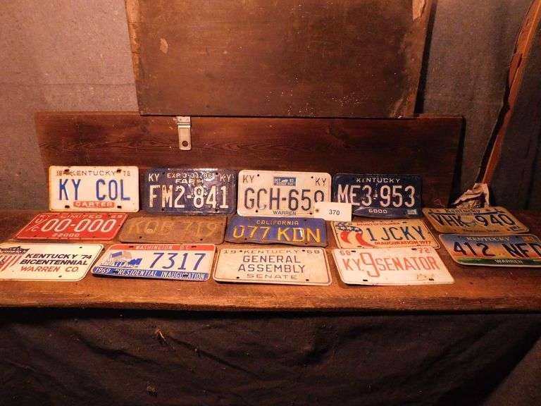 14 Various License Plates