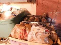 12 Boxes Chock Full Of Misc. Jars, Ball, Atlas, Ovaltene, Jif, And Gerber