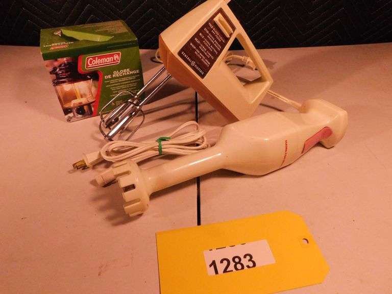 GE electric beater, Hamilton Beach Emersion blender