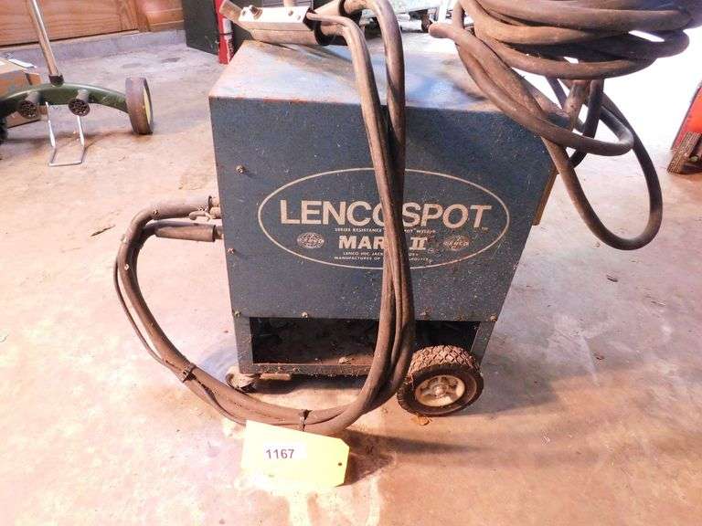 Lencospot Mark II Duo Spot Welder, no male electrical plug, 230/208 Vac single Phase