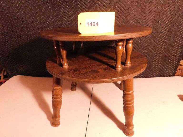 23.5” round x 22” Height  Two tier side table