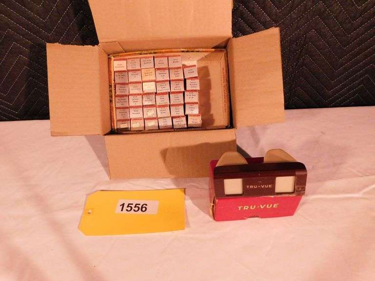 Tru-Vue viewer w/approx. 35 Scenic, children, Theatrical and historical films
